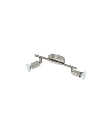 Faretto 2 Spot Orientabili GU10 Nichel Buzz-Led Eglo