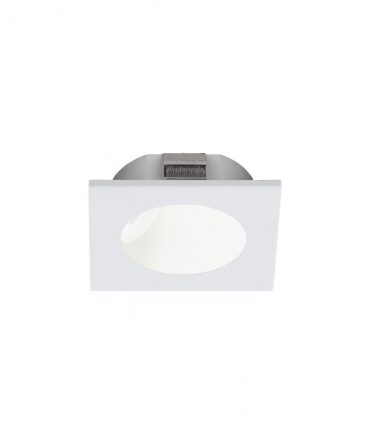 Faretto Da Incasso Quadrato Bianco Zarate Led Eglo