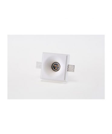 Faretto Gesso Da Incasso Tondo Tromba 1xGU10 Led per Controsoffitto Isyluce 834