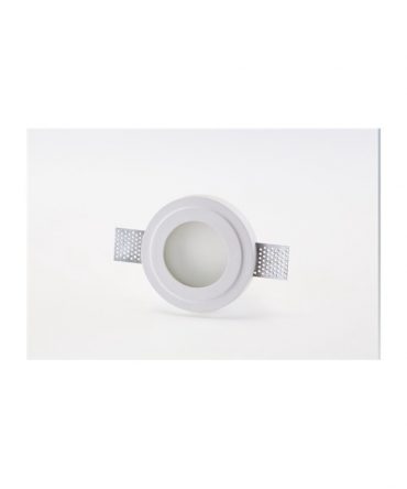 Faretto In Gesso Incasso Rotondo Con Vetro Per Controsoffitto Isyluce 837