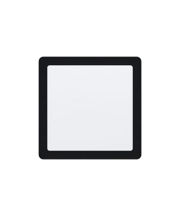 Faretto Nero Da Incasso Quadrato Fueva Led 16,5w 4000k Eglo