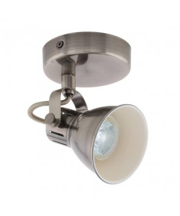 Faretto Spot Seras 1xGU10 Vintage Nichel Anticato Ø10 cm Eglo