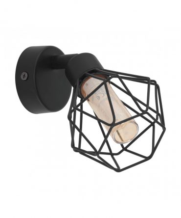 Faretto Spot Zapata G9 Forma Diamante Metallo Nero Eglo