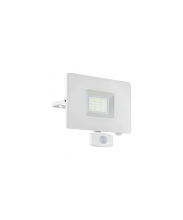 Faro Proiettore Con Sensore Faedo Led 53w Bianco IP44 Eglo