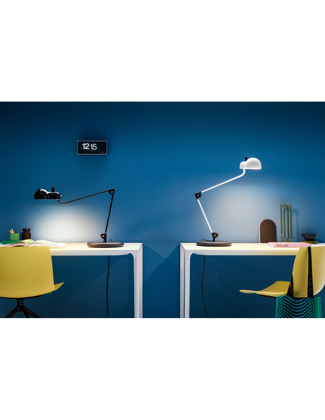 Grande Lampada Da Scrivania Con Base Design Topo Stilnovo
