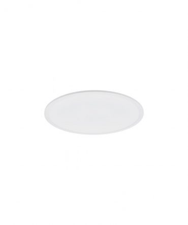 Grande Lampada Da Soffitto Rotonda Led Dimmerabile Sarsina Bianco Eglo