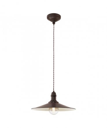 Graziosa Sospensione Stockbury Rustica Marrone Eglo