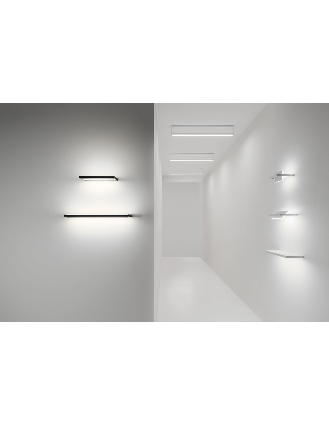 Lampada Da Parete Rotante 350° Tablet IP40 Bianco Led 15w Stilnovo 7601