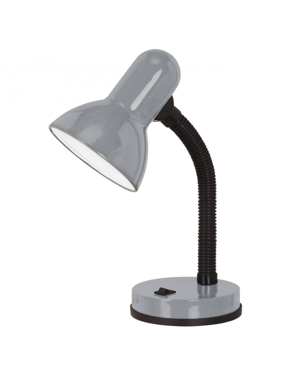 Lampada Da Scrivania Grigio Braccio Flessibile Eglo Basic