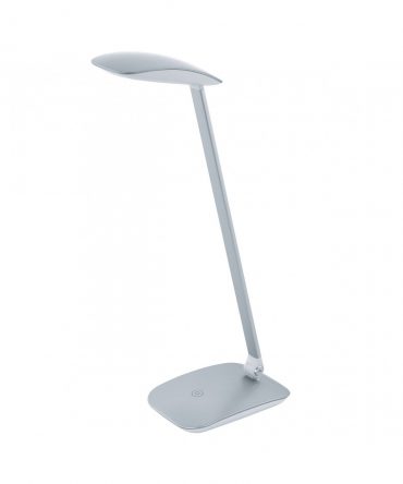 Lampada Da Scrivania Cajero Led Touch Argento H50 cm Eglo
