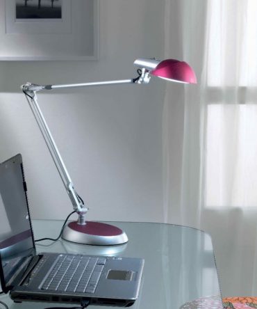 Lampada da scrivania Led Lucky rosso Illuminando