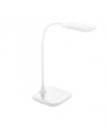 Lampada Da Scrivania Masserie Led Dimmerabile Con Caricabatterie Bianco Eglo