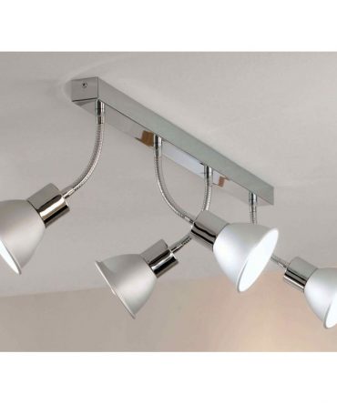 Illuminando Lampada da soffitto con 4 faretti orientabili Bingo