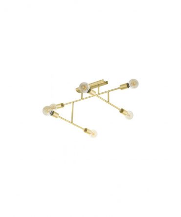 Lampada Da Soffitto Design Minimale Ottone Belsiana Eglo