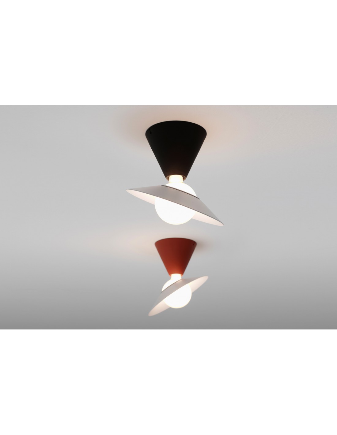 Lampada Da Soffitto Fante Moderna Nero Stilnovo 8967