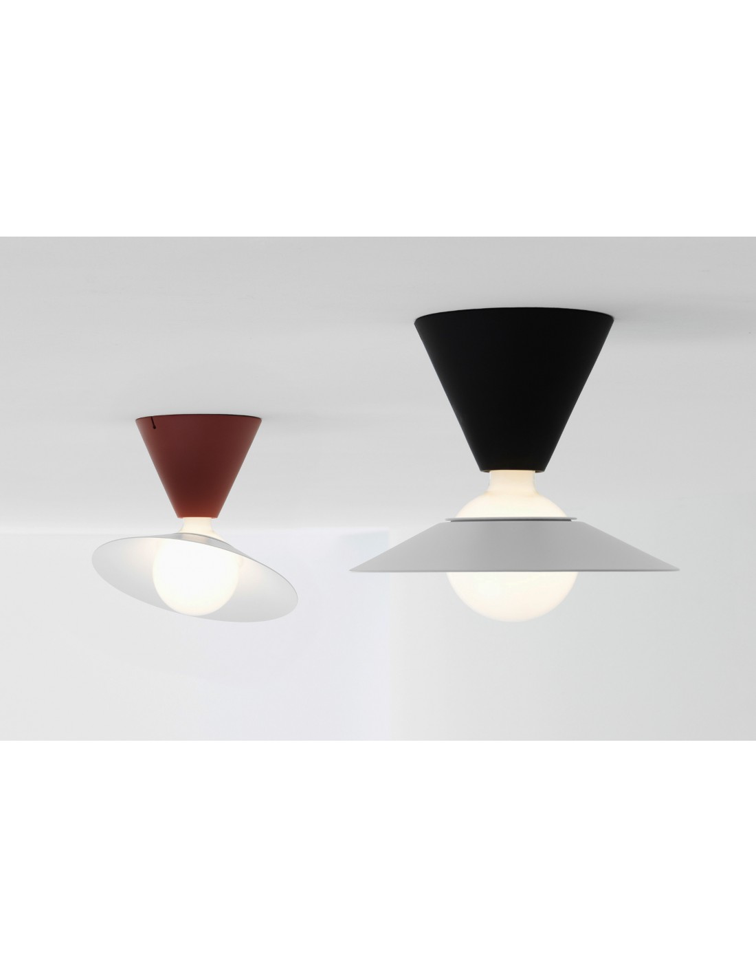 Lampada Da Soffitto Fante Moderna Nero Stilnovo 8967