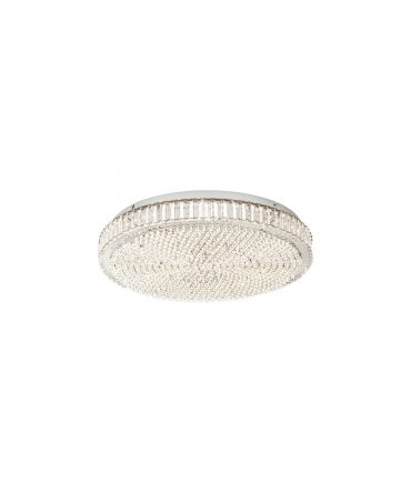 Lampada Da Soffitto Led Balparda Cromo E Cristalli Ø60,5 cm Eglo