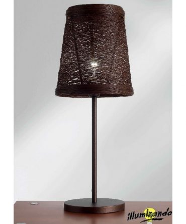 Illuminando Lampada da tavolo Corda bianco o marrone