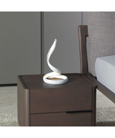 Lampada Da Tavolo Flame Bianco Led 12w 3000k / 4000k Ø20 cm Vivida International