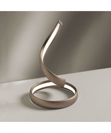 Lampada Da Tavolo Flame Sabbia Led 12w 3000k/4000k Ø20 cm Vivida International