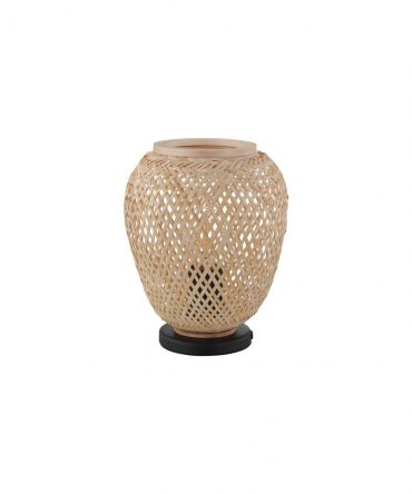 Lampada Da Tavolo Legno Naturale Dembleby Ø20 cm Eglo