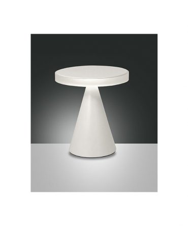 Lampada da tavolo Neutra Led 12w bianca 3386-35-102 Fabas Luce