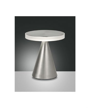 Lampada da tavolo Neutra Led 12w nichel 3386-35-178 Fabas Luce