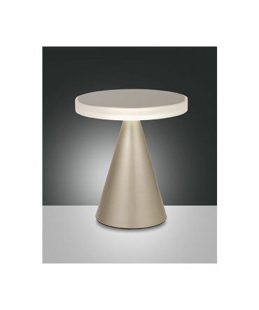 Lampada da tavolo Neutra Led 12w oro 3386-35-225 Fabas Luce