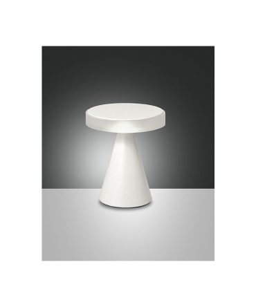 Lampada da tavolo Neutra Led 8w bianca 3386-34-102 Fabas Luce