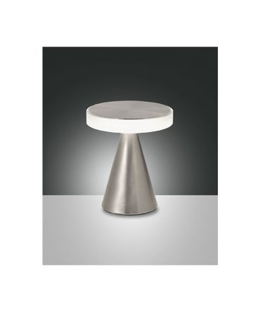 Lampada da tavolo Neutra Led 8w nichel 3386-34-178 Fabas Luce
