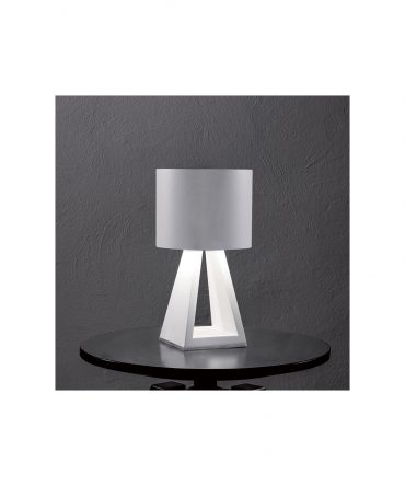 Lampada Da Tavolo Pup Metal Bianco Led 11w 3000k Dimmerabile Ø11,2 cm Vivida International