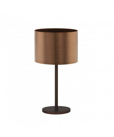 Lampada Da Tavolo Saganto Paralume Rame Ø35 cm Eglo