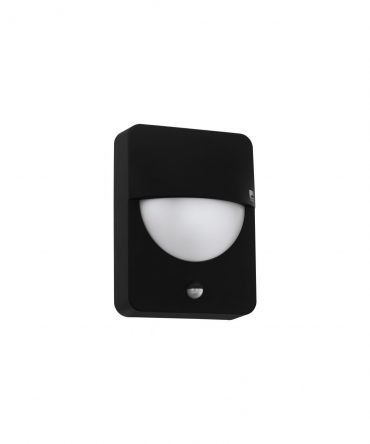 Lampada Parete Esterno Nero E Bianco Salvanesco Con Sensore IP44 Eglo