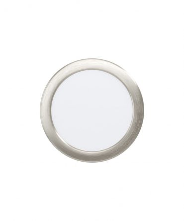 Lampada Rotonda Da Incasso Led 11w 3000k/4000k Nichel Fueva Ø16,6 cm Eglo
