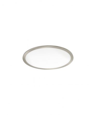 Lampada Rotonda Da Incasso Moderna Fueva Flex Led Nichel Eglo