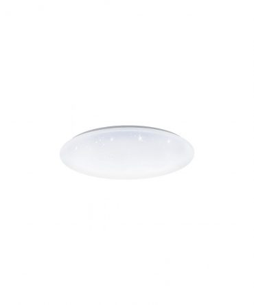 Lampada Rotonda Soffitto Totari-Z Ø53 cm Led Dimmer Bianco Effetto Cristallo Eglo