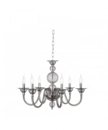 Lampadario 6 Luci In Vetro Tebe in vari colori Ondaluce Ciciriello