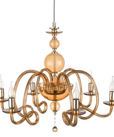 Lampadario 6 Luci Vivaldi Ambra Ondaluce Ciciriello