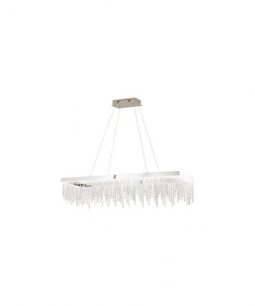 Lampadario A Sospensione Led Antelao Cristalli Decorativi Eglo