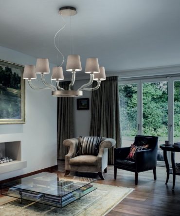 Lampadario a sospensione Margareth SP 7/305 8/305 Sil Lux