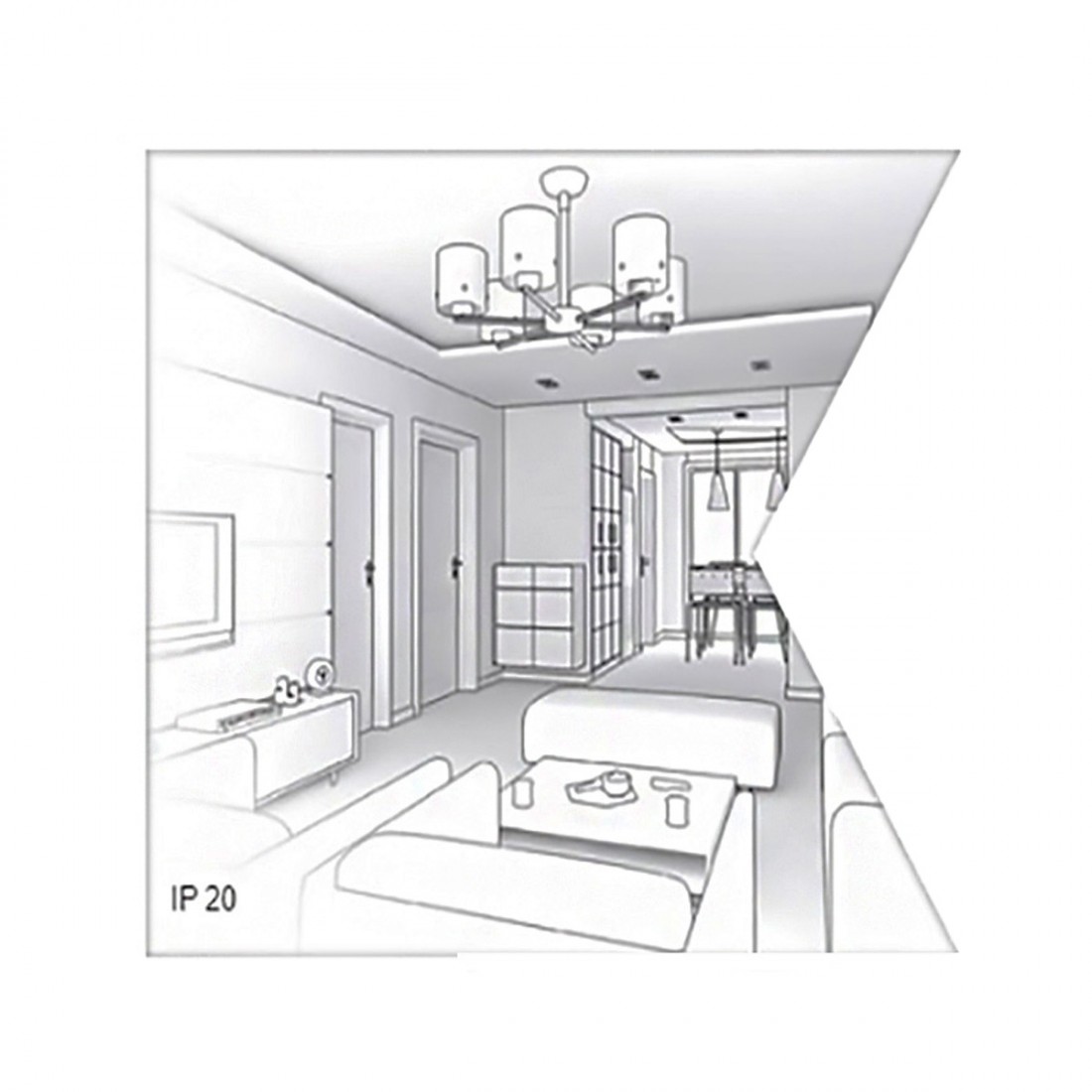 Lampadario classico Perenz BOWL 6666 AM E27 LED sospensione vetro sfumato ambra calata interno