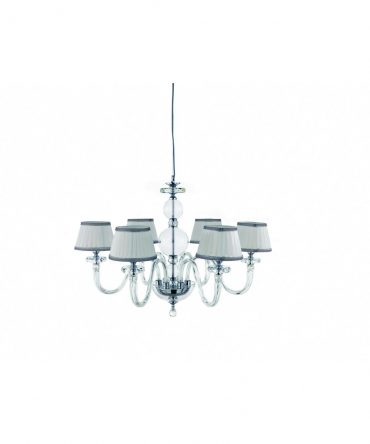 Lampadario In Vetro Bach 6 Luci Ondaluce Ciciriello