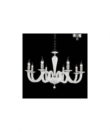 Lampadario In Vetro Ravel 8 Luci Ondaluce Ciciriello