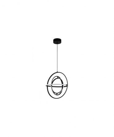 Lampadario Moderno Led Integrato Nero E Bianco Retornio Ø58 cm Eglo