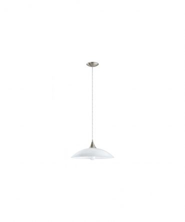 Lampadario Per Cucina Cupola Vetro Bianco Lazolo Eglo
