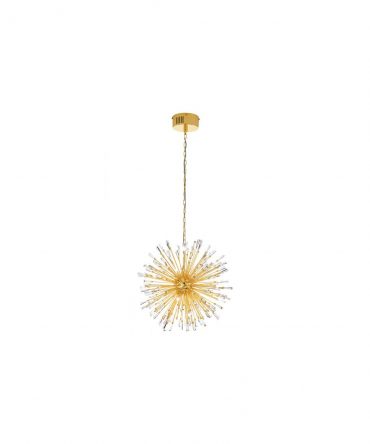 Lampadario Per Salone Vivaldo Cristallo Oro Ø68 cm Eglo