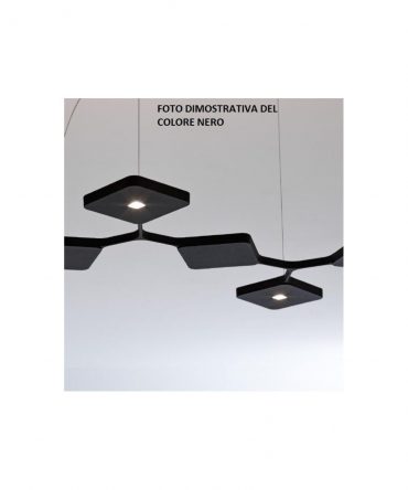 Lampadario Quad P9 Led DALI Doppia Emissione Dimmer 89w Stilnovo