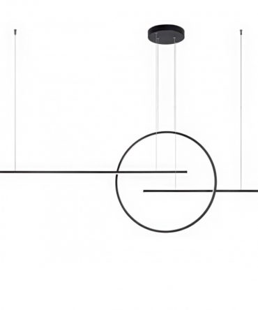 Redo Group Giotto Lampadario ultramoderno 56W LED 3000k o 4000k nero sospensione