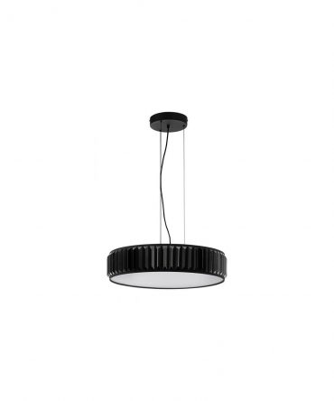 Lampadario Sospensione Rotonda Firenzuola Led Dimmer Nero Ø53 Eglo