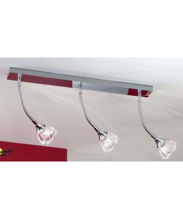 Lampda da parete soffitto 3 luci orientabili Clara Illuminando